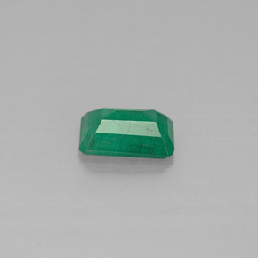 0.45캐럿 천연 그린 에메랄드, 에메랄드 컷, 6×4.1 mm, SI-I1