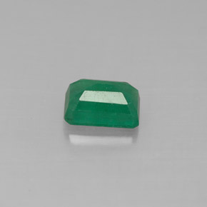 0.63캐럿 천연 그린 에메랄드, 에메랄드 컷, 6×4.1 mm, SI-I1