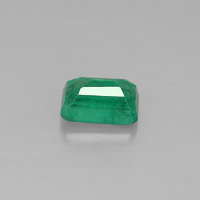 0.67캐럿 천연 그린 에메랄드, 에메랄드 컷, 6.1×4.1 mm, SI-I1