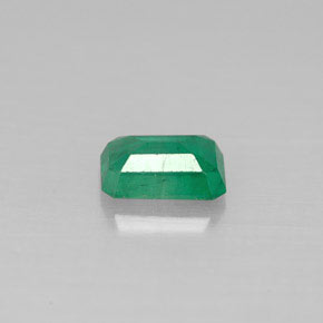 0.54캐럿 천연 그린 에메랄드, 에메랄드 컷, 6.1×4.1 mm, SI-I1