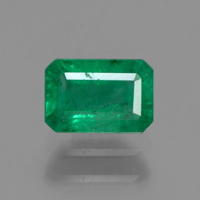 0.60캐럿 천연 그린 에메랄드, 에메랄드 컷, 6×4.1 mm, SI-I1