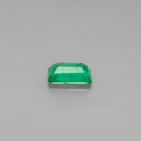 0.41캐럿 천연 그린 에메랄드, 에메랄드 컷, 5.9×3.8 mm, SI