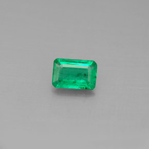 0.44캐럿 천연 그린 에메랄드, 에메랄드 컷, 5.9×4 mm, SI-I1