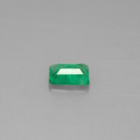 0.44캐럿 천연 그린 에메랄드, 에메랄드 컷, 5.7×4 mm, SI-I1