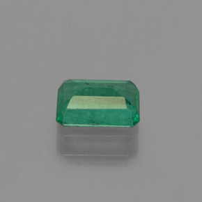 0.53캐럿 천연 그린 에메랄드, 에메랄드 컷, 6.1×4.1 mm, SI-I1