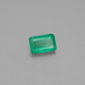 0.47캐럿 천연 그린 에메랄드, 에메랄드 컷, 6.1×4 mm, SI-I1
