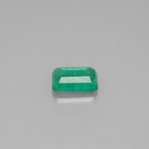 0.54캐럿 천연 그린 에메랄드, 에메랄드 컷, 6.1×4.1 mm, SI-I1