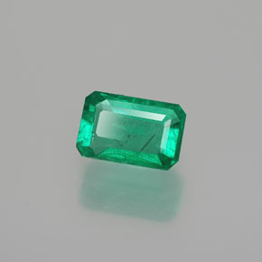0.47캐럿 천연 그린 에메랄드, 에메랄드 컷, 6×4 mm, SI-I1