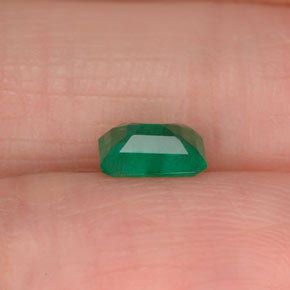 0.45캐럿 천연 그린 에메랄드, 에메랄드 컷, 5.9×4 mm, SI-I1