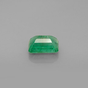 1.13캐럿 천연 그린 에메랄드, 에메랄드 컷, 7.1×5.2 mm, VS-SI