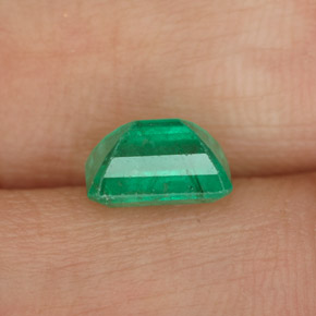 1.07캐럿 천연 그린 에메랄드, 에메랄드 컷, 7.1×5 mm, SI-I1
