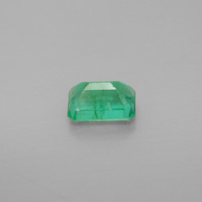 1.03캐럿 천연 그린 에메랄드, 에메랄드 컷, 7×4.8 mm, SI