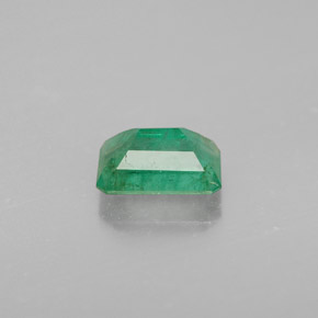 0.96캐럿 천연 그린 에메랄드, 에메랄드 컷, 7.1×4.9 mm, VS-SI
