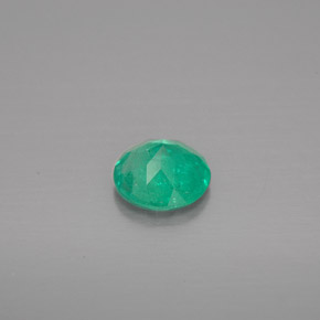 0.57캐럿 천연 그린 에메랄드, 라운드 컷, 5.84 mm, VS-SI