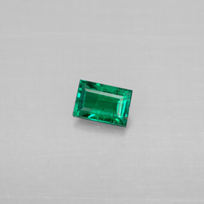 0.25캐럿 천연 그린 에메랄드, 바게트, 4.8×3.3 mm, SI
