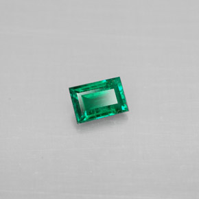 0.25캐럿 천연 그린 에메랄드, 바게트, 4.8×3.3 mm, SI