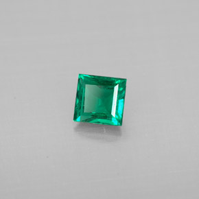 0.33캐럿 천연 그린 에메랄드, 바게트, 4.1×4 mm, SI