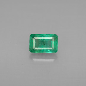 0.61캐럿 천연 그린 에메랄드, 에메랄드 컷, 5.9×4 mm, VS-SI