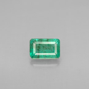 0.60캐럿 천연 그린 에메랄드, 에메랄드 컷, 6×4.1 mm, VS-SI