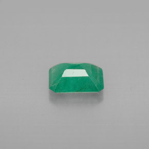 1.19캐럿 천연 그린 에메랄드, 에메랄드 컷, 7.7×5.8 mm, VS-SI