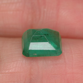 1.70캐럿 천연 그린 에메랄드, 에메랄드 컷, 7.9×6 mm, SI-I1