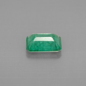 1.16캐럿 천연 그린 에메랄드, 에메랄드 컷, 8×5.7 mm, VS-SI