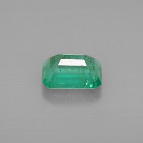1.40캐럿 천연 그린 에메랄드, 에메랄드 컷, 7.9×5.9 mm, VS-SI