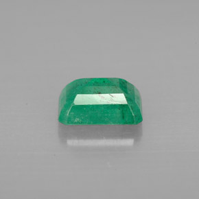 1.42캐럿 천연 그린 에메랄드, 에메랄드 컷, 7.8×5.7 mm, VS-SI