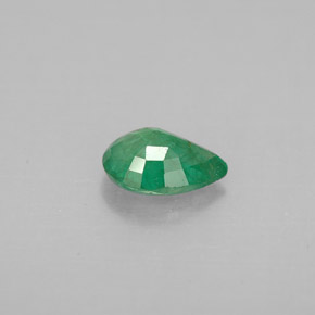 0.59캐럿 천연 그린 에메랄드, 배 모양, 6.9×5 mm, VS-SI