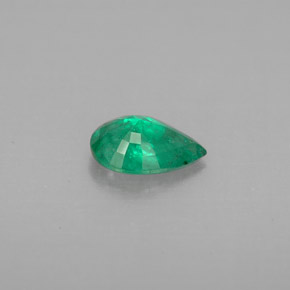 0.56캐럿 천연 그린 에메랄드, 배 모양, 7×5.1 mm, VS-SI