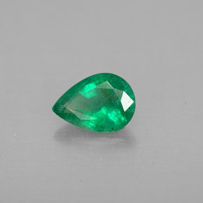 0.58캐럿 천연 그린 에메랄드, 배 모양, 7×5 mm, VS-SI