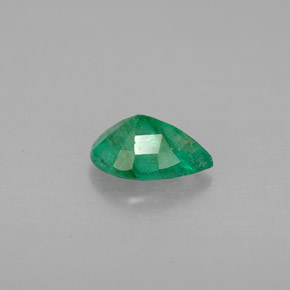 0.58캐럿 천연 그린 에메랄드, 배 모양, 7×5 mm, VS-SI
