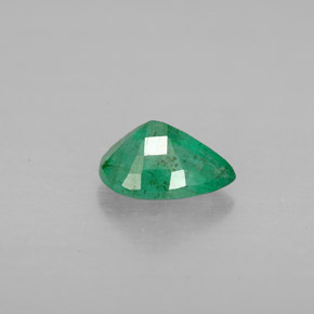 0.67캐럿 천연 그린 에메랄드, 배 모양, 7.1×5.1 mm, VS-SI