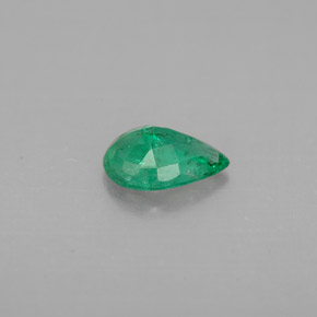 0.50캐럿 천연 그린 에메랄드, 배 모양, 6.9×5 mm, VS-SI