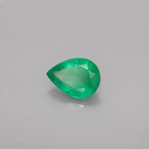 0.99캐럿 천연 그린 에메랄드, 배 모양, 8.1×6 mm, VS-SI