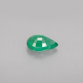 0.99캐럿 천연 그린 에메랄드, 배 모양, 8.1×6 mm, VS-SI