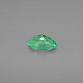 0.43캐럿 천연 그린 에메랄드, 타원형 컷, 6×4.1 mm, VS-SI