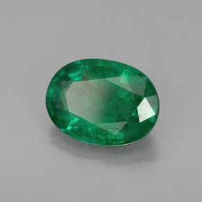 2.67캐럿 천연 그린 에메랄드, 타원형 컷, 11×8.2 mm, VS