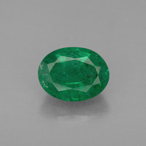 1.99캐럿 천연 그린 에메랄드, 타원형 컷, 9.2×7 mm, VS-SI