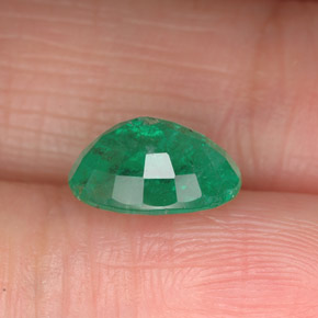 1.85캐럿 천연 그린 에메랄드, 타원형 컷, 9.2×6.9 mm, SI-I1