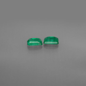 캐럿 천연 그린 에메랄드 보석, 에메랄드 컷, 6×4 mm, SI