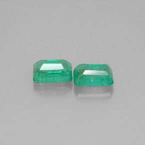 캐럿 천연 그린 에메랄드 보석, 에메랄드 컷, 5.8×3.9 mm, SI