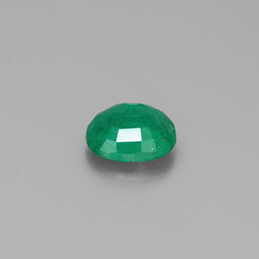 0.35캐럿 천연 그린 에메랄드, 타원형 컷, 5.3×4.1 mm, SI