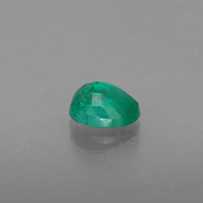 0.36캐럿 천연 그린 에메랄드, 타원형 컷, 5×4.1 mm, SI