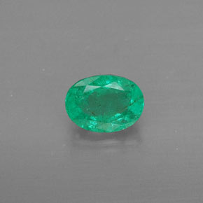 0.37캐럿 천연 그린 에메랄드, 타원형 컷, 5.1×4 mm, SI