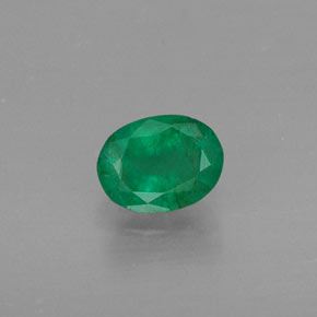 0.37캐럿 천연 그린 에메랄드, 타원형 컷, 5.3×4 mm, SI