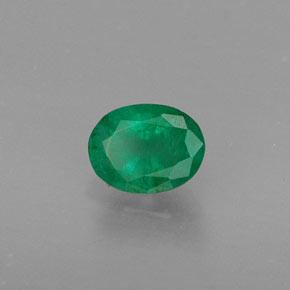 0.37캐럿 천연 그린 에메랄드, 타원형 컷, 5.3×4 mm, SI