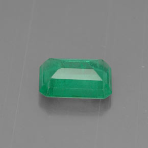 0.75캐럿 천연 그린 에메랄드, 에메랄드 컷, 6.7×4.8 mm, SI-I1
