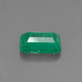 0.79캐럿 천연 그린 에메랄드, 에메랄드 컷, 7×4.9 mm, SI-I1