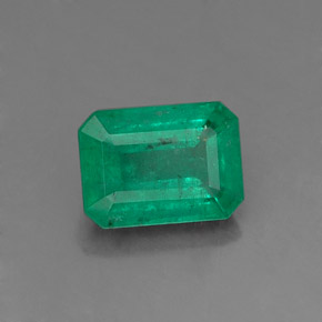 0.87캐럿 천연 그린 에메랄드, 에메랄드 컷, 6.8×5 mm, SI-I1